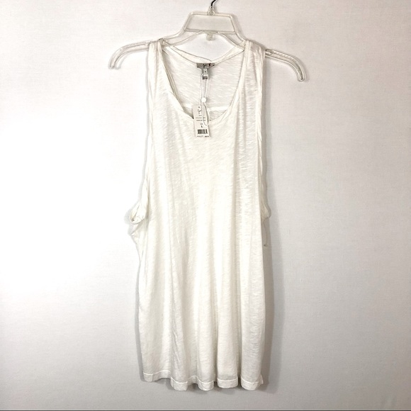 Joie Nykel  Racerback Porcelain Tank Top L - Picture 3 of 7